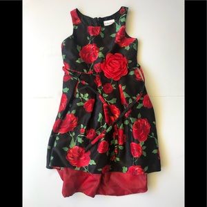 Girls Sweet heart rose flower dress size 6